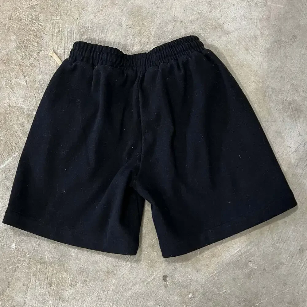 Fear of God Black Wool Track Shorts Side Stripe Drawstring Men’s Small